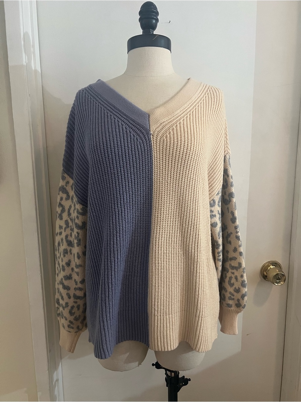 Cheetah oversized sweater